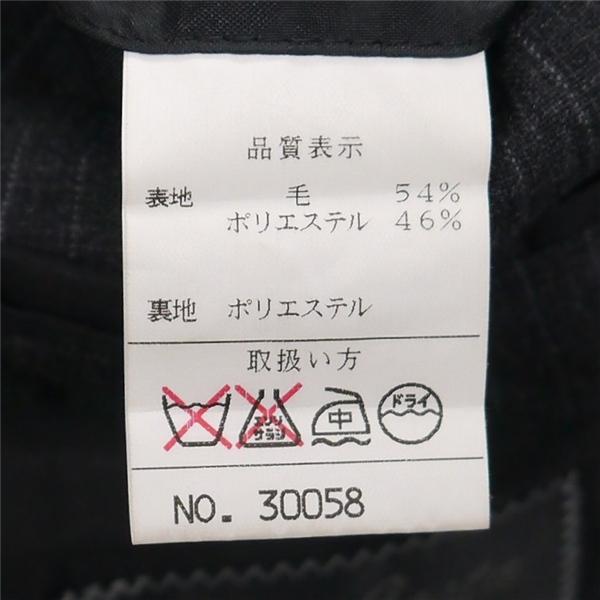 Dady Costa 2つボタン シングルスーツ 袖口3つボタン AB5 M ダークグレー 暗灰色 ストライプ ワンタック 春夏 30058 6NC020 | ブランド登録なし | 03