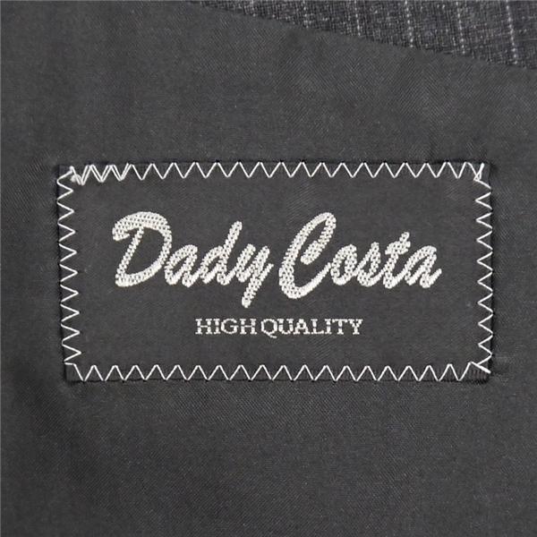 Dady Costa 2つボタン シングルスーツ 袖口3つボタン AB5 M ダークグレー 暗灰色 ストライプ ワンタック 春夏 30058 6NC020 | ブランド登録なし | 04