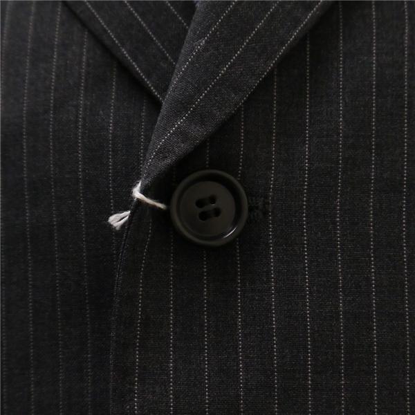 美品 Dino 2パンツ 3つボタン シングルスーツ A5 M ダークグレー 暗灰色 ストライプ ツータック 春秋 合物 772608-1 6NC021 | ブランド登録なし | 02