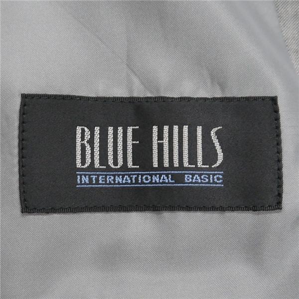 BLUE HILLS ブルーヒルズ 2つボタン シングルスーツ 袖口3つボタン AB5 M 明るめのグレー 明灰色 ワンタック 春秋 合物 49602 6NC031 | ブランド登録なし | 04