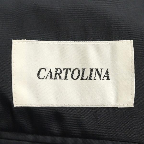 CARTOLINA 2つボタン シングルスーツ 袖口4つボタン A4 S ダークネイビー 濃紺色 チェック ノータック 春秋冬 CT1215207B 6NC034 | ブランド登録なし | 04