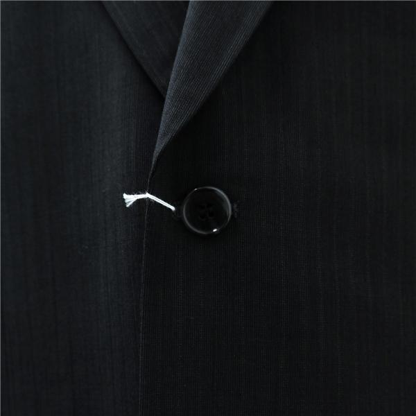 Bruno de Angelis 2つボタン シングルスーツ AB5 M ダークグレー 暗灰色 ストライプ ツータック 春夏 05523-56881 6NC036 | ブランド登録なし | 02