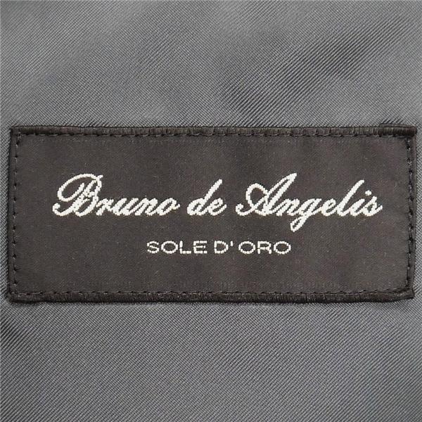 Bruno de Angelis 2つボタン シングルスーツ AB5 M ダークグレー 暗灰色 ストライプ ツータック 春夏 05523-56881 6NC036 | ブランド登録なし | 04