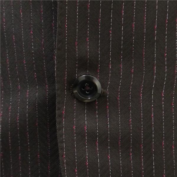 Prince Co. DORMEUIL 2つボタン シングルスーツ 袖口3つボタン Y5 M ダークブラウン ストライプ ノータック 細身 春夏 6NC040 | ブランド登録なし | 02