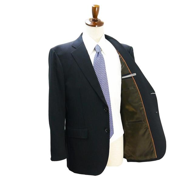 Lastrad Select 2つボタン シングルスーツ 袖口4つボタン AB6 L ダークグレー ストライプ ツータック 春秋冬 2A-1354 6NC042 | ブランド登録なし | 01