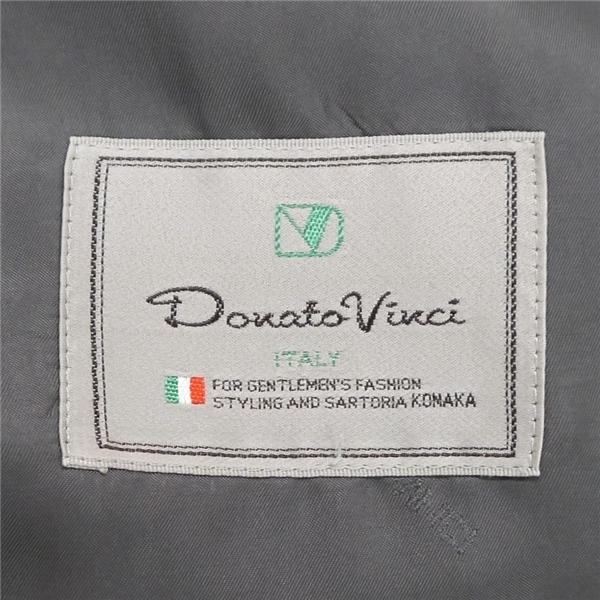 Donato Vinci 2つボタン シングルスーツ 袖口3つボタン AB6 L ダークグレー ストライプ ワンタック 春秋 合物 257142-14 6NC043 | ブランド登録なし | 04
