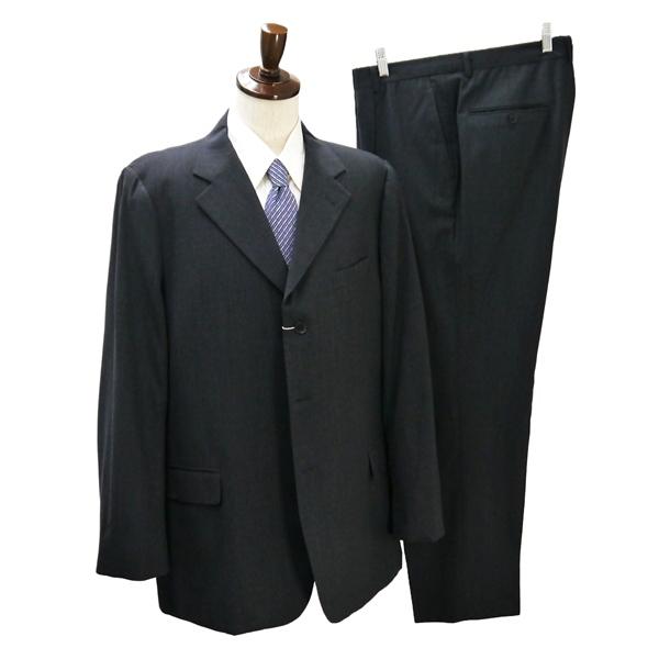 カルバンクライン 3つボタン シングルスーツ 袖口4つボタン AB9 XXL ダークグレー 暗灰色 ワンタック 春夏 CBE CB.NM.6051 6NC050 | Calvin Klein