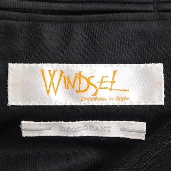 WINDSEL 2つボタン シングルスーツ 袖口3つボタン BE6 XL ダークグレー ストライプ ノータック ゆったり 春夏 91122022 6NC052 | ブランド登録なし | 04