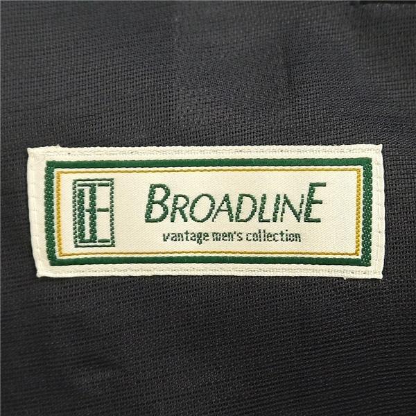 BROADLINE 2つボタン シングルスーツ 袖口3つボタン AB7 L ダークネイビー 濃紺色 ストライプ ワンタック 春夏 3508 6NC053 | ブランド登録なし | 04