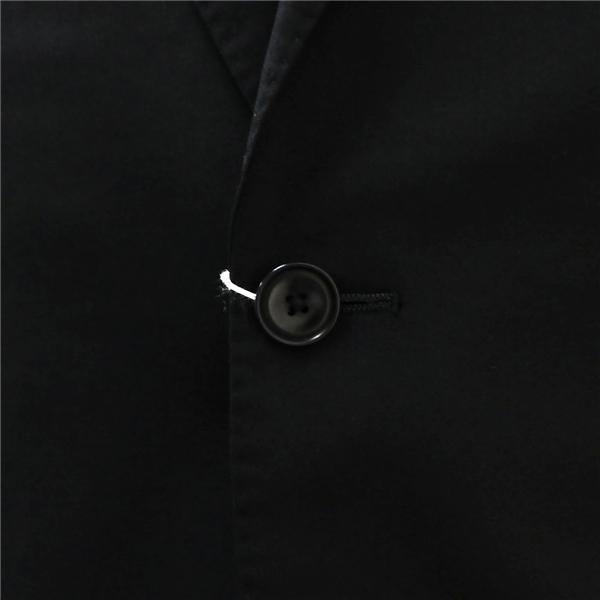 HILTON ヒルトン 2つボタン シングルスーツ 袖口4つボタン YA5 M ブラック 黒色 ノータック 細身 本切羽 春秋 合物 191100 6NC065 | HILTON | 02