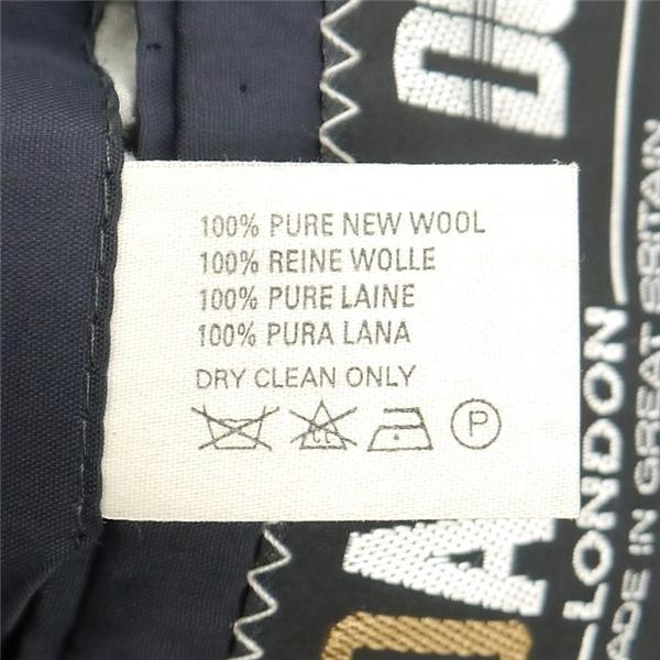 DAKS ダックス 6つボタン ダブルスーツ 袖口3つボタン AB5 M ダークネイビー 濃紺色 チェック ツータック 春秋冬 6ND001 | DAKS | 03