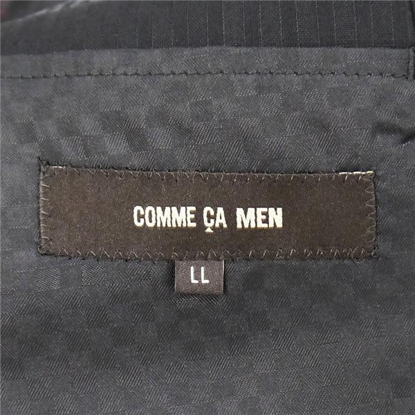 コムサメン 2つボタン シングルスーツ A9 XL ダークグレー 暗灰色 シャドーストライプ ノータック 春秋 合物 07-02SL17 6ND004 | COMME CA MEN | 04