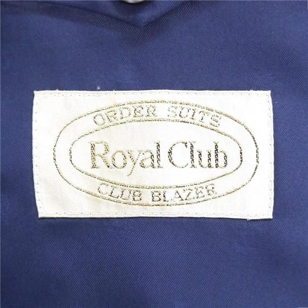 Royal Club 2つボタン シングルスーツ BB4 M 青みがかったダークネイビー ストライプ ノータック 春夏 55216-21668 6ND011 | ブランド登録なし | 04