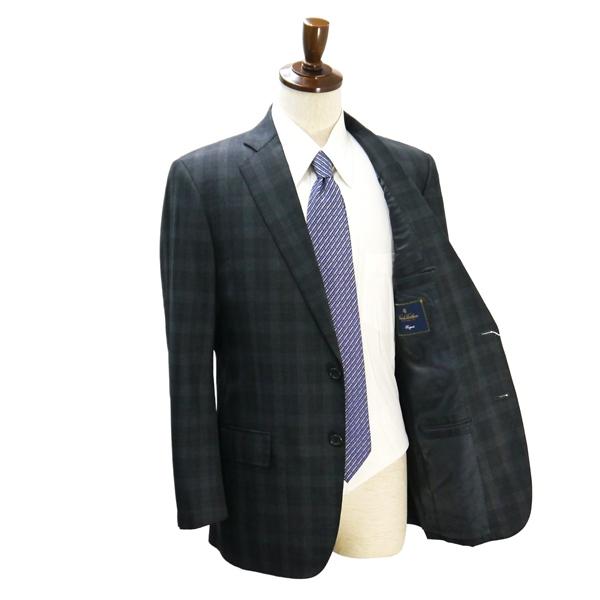 ブルックスブラザーズ 2つボタン シングルスーツ AB6 L ダークグレー 暗灰色 チェック ノータック 春秋冬 19-01-3213 6ND018 | BROOKS BROTHERS | 01