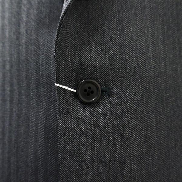 J.PRESS Jプレス 段返り 3つボタン シングルスーツ AB5 M ダークグレー ヘリンボーンストライプ 春秋冬 0215-SROV-NA-0104 6ND027 | J.PRESS | 02