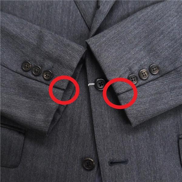 J.PRESS Jプレス 段返り 3つボタン シングルスーツ AB5 M ダークグレー ヘリンボーンストライプ 春秋冬 0215-SROV-NA-0104 6ND027 | J.PRESS | 07