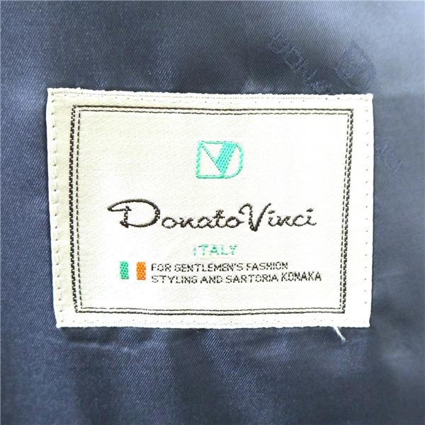 Donato Vinci 2つボタン シングルスーツ 袖口3つボタン AB6 L ダークネイビー ストライプ ワンタック 春秋冬 218103-38 6ND029 | ブランド登録なし | 04