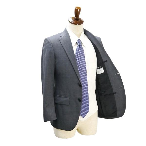 ダーバン 2つボタン シングルスーツ Y4 S ダークグレー 暗灰色 ストライプ ノータック 細身 春秋 合物 1406200005-96-010 6ND030 | D'URBAN | 01