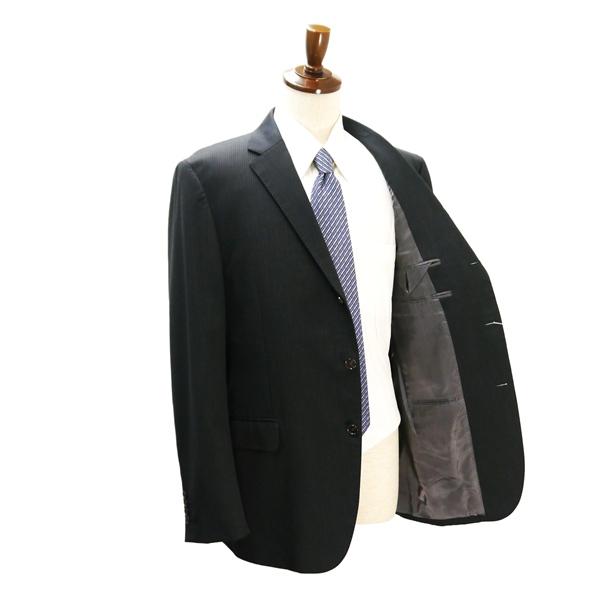 ポールスチュアート 段返り 3つボタン シングルスーツ A9 XL ダークグレー ストライプ 春秋冬 J2H03-406-29 PA425-IT 6ND033 | PAUL STUART | 01