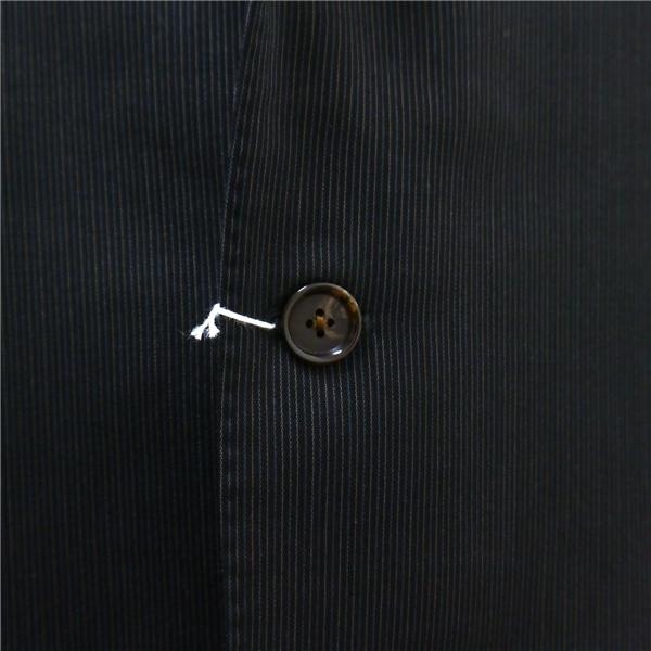 ポールスチュアート 段返り 3つボタン シングルスーツ A9 XL ダークグレー ストライプ 春秋冬 J2H03-406-29 PA425-IT 6ND033 | PAUL STUART | 02