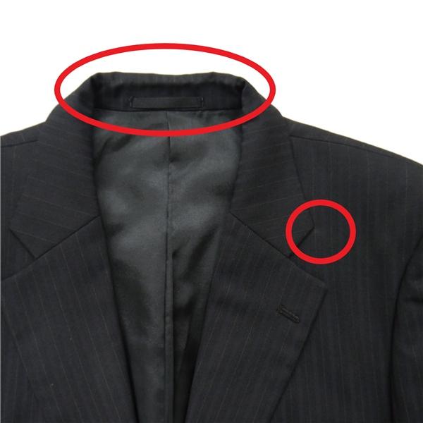 DAIMARU 段返り 3つボタン シングルスーツ 袖口4つボタン AB8 XL ダークネイビー ストライプ ワンタック 春秋冬 8787858 6ND036 | ブランド登録なし | 06