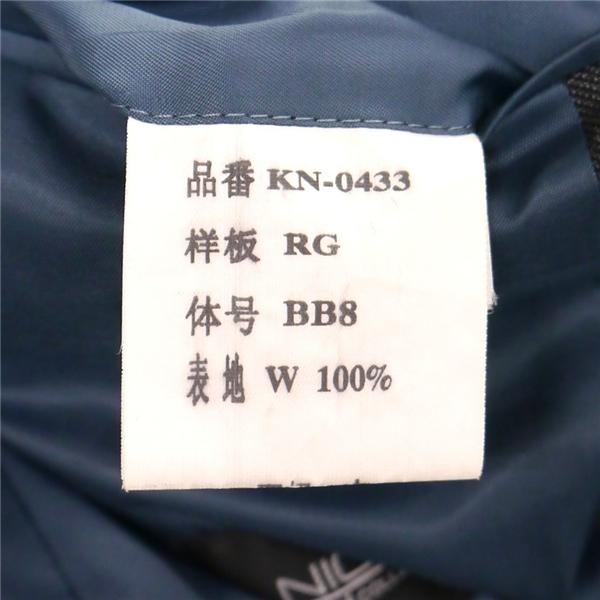SARTO lunare Villaggio 2つボタン シングルスーツ BB8 XL ダークグレー 暗灰色 ウインドペン ノータック ゆったり 春秋冬 KN-0433 6ND038 | ブランド登録なし | 03