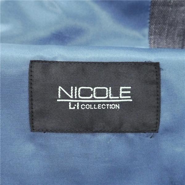 SARTO lunare Villaggio 2つボタン シングルスーツ BB8 XL ダークグレー 暗灰色 ウインドペン ノータック ゆったり 春秋冬 KN-0433 6ND038 | ブランド登録なし | 04