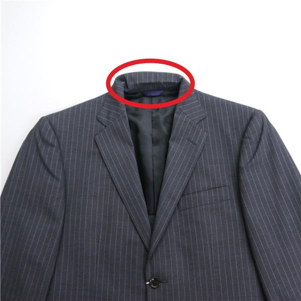 KENT&CURWEN 2つボタン シングルスーツ A4 S ダークグレー 暗灰色 ストライプ ノータック 春秋冬 K111102-97-002 6ND039 | ブランド登録なし | 05