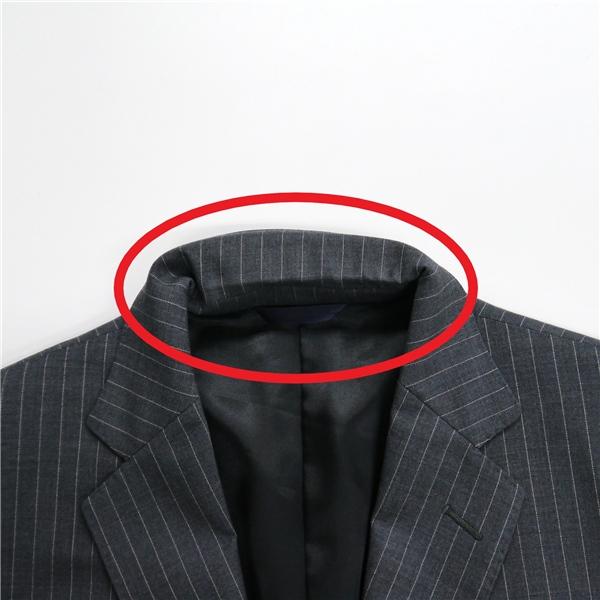 KENT&CURWEN 2つボタン シングルスーツ A4 S ダークグレー 暗灰色 ストライプ ノータック 春秋冬 K111102-97-002 6ND039 | ブランド登録なし | 06