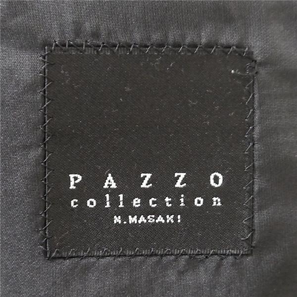 PAZZO 2つボタン シングルスーツ 袖口4つボタン YA5 M ダークグレー 暗灰色 ストライプ ノータック 細身 春夏 P10S-018 6ND043 | PAZZO | 04