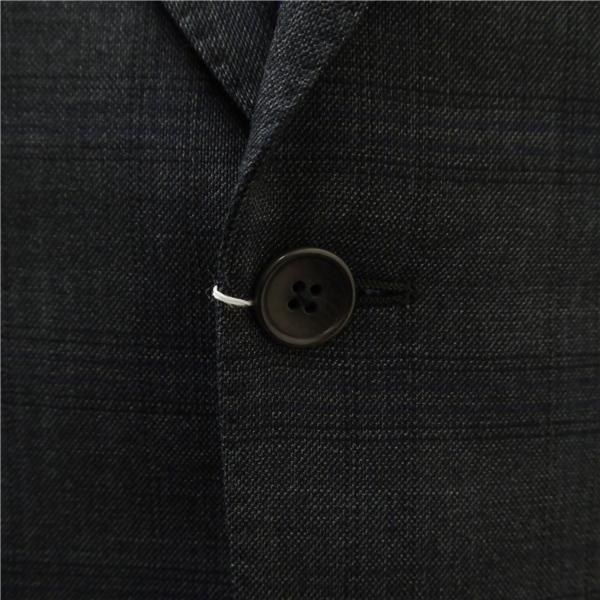 JET CRUISE 麻布テーラー WORLD TRAVELER 2つボタン シングルスーツ AB4 M ダークグレー チェック ストレッチ 春秋冬 6ND046 | 麻布テーラー | 02