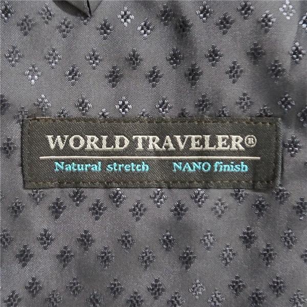JET CRUISE 麻布テーラー WORLD TRAVELER 2つボタン シングルスーツ AB4 M ダークグレー チェック ストレッチ 春秋冬 6ND046 | 麻布テーラー | 05