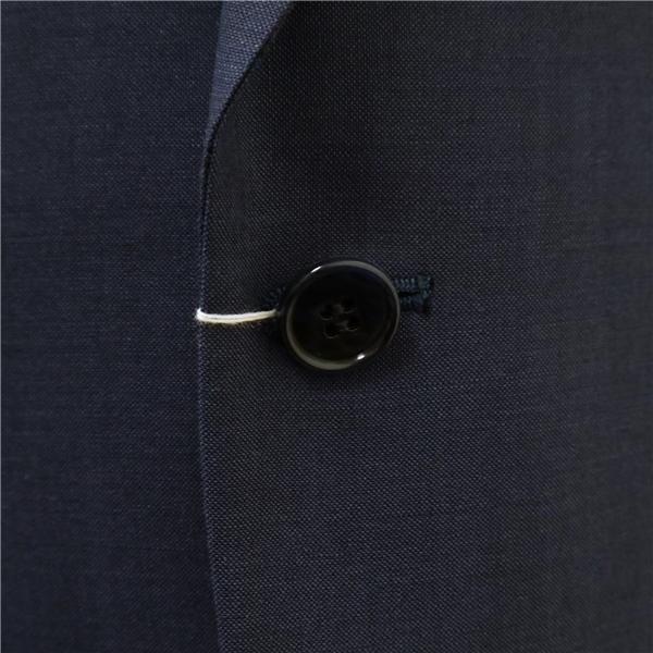 COMACH LANCEL 2つボタン シングルスーツ 袖口3つボタン AB6 L ダークネイビー 濃紺色 ノータック 春夏 47708-31618 6ND047 | ブランド登録なし | 02