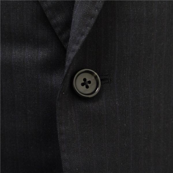 ダーバン r.a.s.o. 3ピース 2つボタン シングルスーツ A5 M ダークグレー ストライプ ノータック 春秋冬 E516014-39-004 6ND049 | D'URBAN | 02