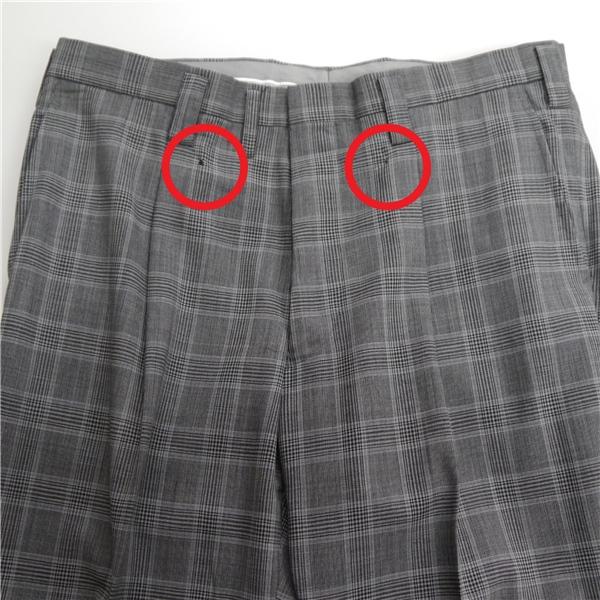 M and M 2つボタン シングルスーツ 袖口4つ釦 BB7 XL ダークグレー 暗灰色 グレンチェック ワンタック 本切羽 春秋 合物 6ND052 | ブランド登録なし | 05