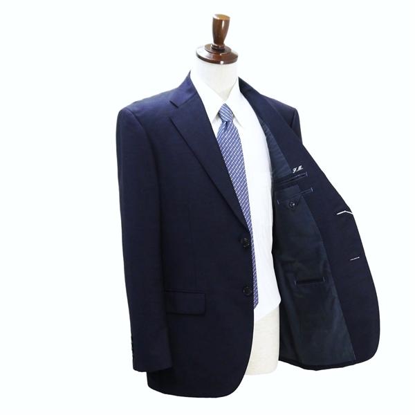 LANVIN ランバン 2つボタン シングルスーツ BB8 XL ダークネイビー 濃紺色 ワンタック ゆったり 春秋 合物 31321-1090 6ND064 | ブランド登録なし | 01