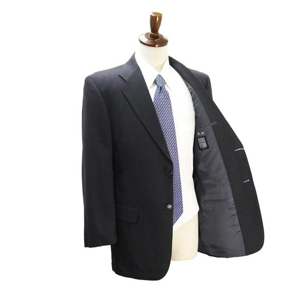 HIROKO KOSHINO HOMME 2つボタン シングルスーツ 袖口3つボタン A6 M ダークグレー ツータック 春秋冬 91510102-96-107 6ND065 | ブランド登録なし | 01