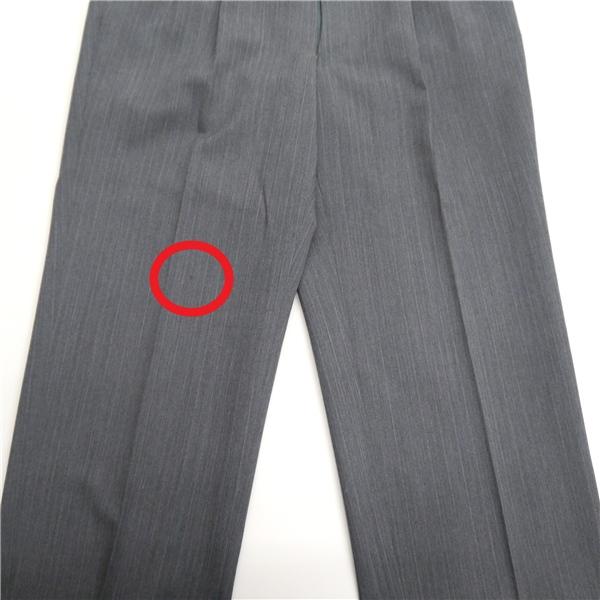 SAIKAYA サイカヤ 2つボタン シングルスーツ 袖口3つボタン BB8 XL ダークグレー 暗灰色 ストライプ ツータック 春秋冬 6ND066 | ブランド登録なし | 05