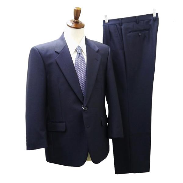 Big Vision LANCEL 2つボタン シングルスーツ 袖口3つボタン BE4 L ダークネイビー ツータック 春秋 合物 05851-16072 6ND067 | ブランド登録なし