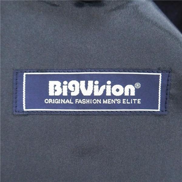 Big Vision LANCEL 2つボタン シングルスーツ 袖口3つボタン BE4 L ダークネイビー ツータック 春秋 合物 05851-16072 6ND067 | ブランド登録なし | 04