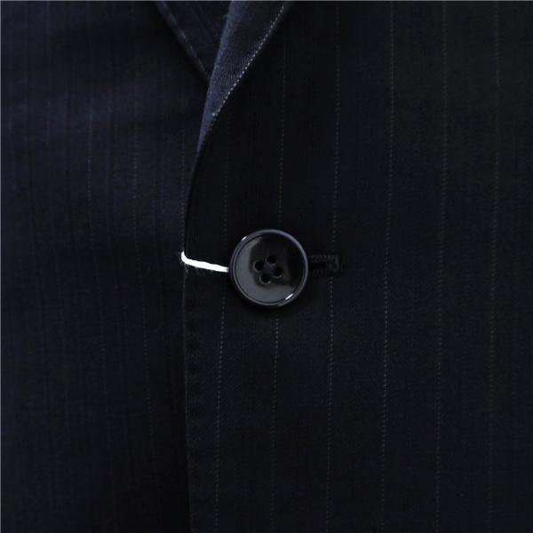 REGAL リーガル 2つボタン シングルスーツ 袖口4つボタン A4 S ダークネイビー 濃紺色 ストライプ ツータック 春秋冬 21816 6ND070 | REGAL | 02