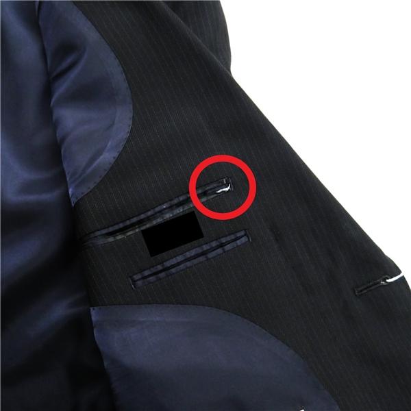 VALE VIEW FARIANI 2つボタン シングルスーツ AB6 L ダークグレー ストライプ ツータック アジャスター 春秋冬 BS022009-1 6ND078 | ブランド登録なし | 07