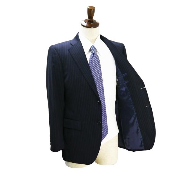 STUDIO by D'URBAN ダーバン 2つボタン シングルスーツ A4 S ダークネイビー ストライプ 春秋 合物 38110120-38-002 6ND079 | D'URBAN | 01