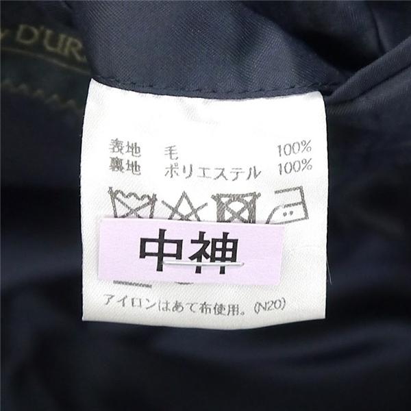 STUDIO by D'URBAN ダーバン 2つボタン シングルスーツ A4 S ダークネイビー ストライプ ワンタック 春秋 合物 4007200081-38 6ND083 | D'URBAN | 03