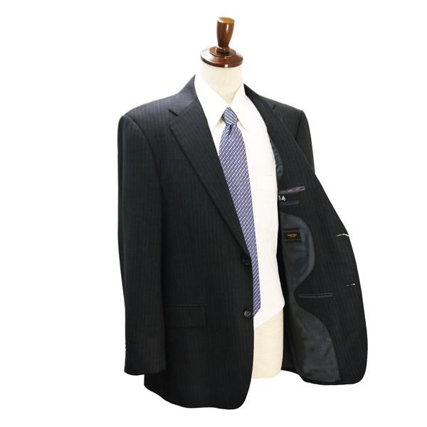 Savile Row セヴィルロウ TAYLOR&LODGE 2つボタン シングルスーツ AB7 L ダークグレー アジャスター 本切羽 春秋冬 A10S2968 6ND087 | ブランド登録なし | 01