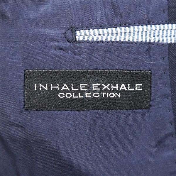 INHALE EXHALE REDA 2つボタン シングルスーツ 袖口4つボタン A7 L ダークネイビー ノータック 春秋 合物 5-0063-22-453 6ND098 | INHALE EXHALE | 04