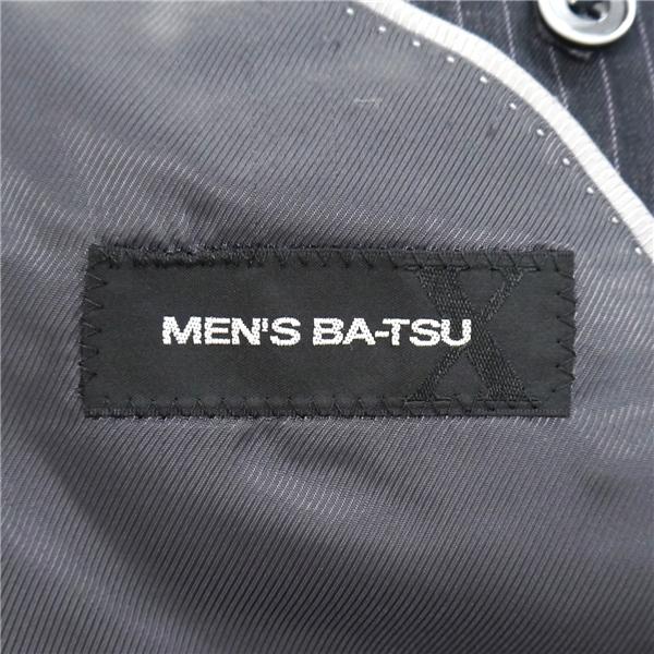 MEN'S BA-TSU SHINY FIT 2つボタン シングルスーツ AB5 M ダークグレー ストライプ ノータック 春秋冬 492201-504-11-45 6ND100 | ブランド登録なし | 04
