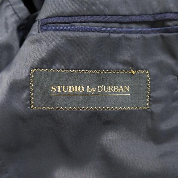 STUDIO by D'URBAN ダーバン 2つボタン シングルスーツ BB4 M ダークネイビー ストライプ ワンタック 春夏 4007200396-38 6ND104 | D'URBAN | 04