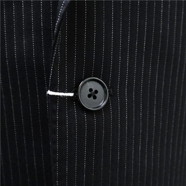 STUDIO by D'URBAN ダーバン 2つボタン シングルスーツ A4 S ブラック ストライプ ノータック 春秋冬 38810633-99-03 6ND105 | D'URBAN | 02