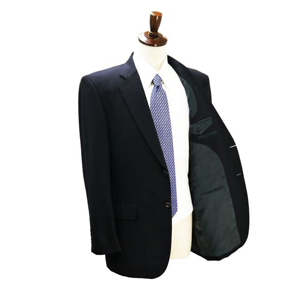 TOBU DORMEUIL 2つボタン シングルスーツ BB7 XL ブラック シャドーストライプ ツータック ゆったり 春秋冬 88565-874984 6ND106 | ブランド登録なし | 01